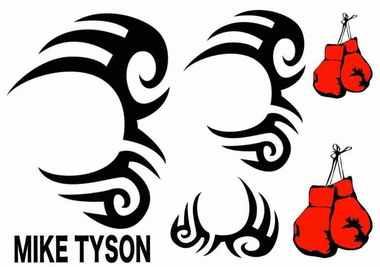 Mike Tyson gezichtsnep tatoeage + Like ink + Nep tatoeages.