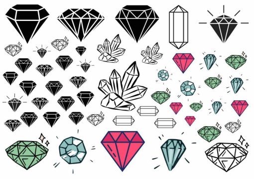 Diamanten nep tatoeages.